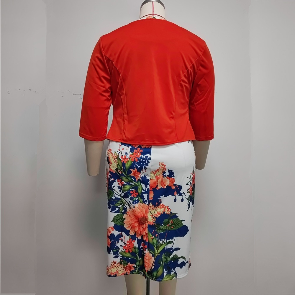 Ethnic Fashion Pakistan - Conjunto de Moda Estampado de Manga