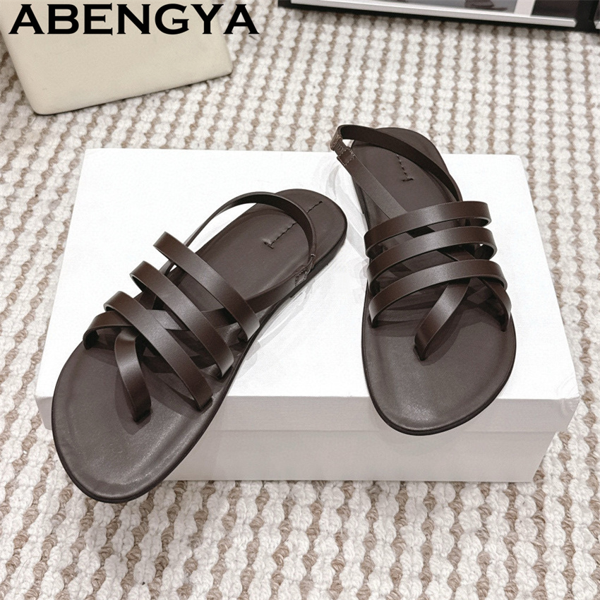 Ethnic Fashion For Women - Sandalias Planas de Estilo Étnico con