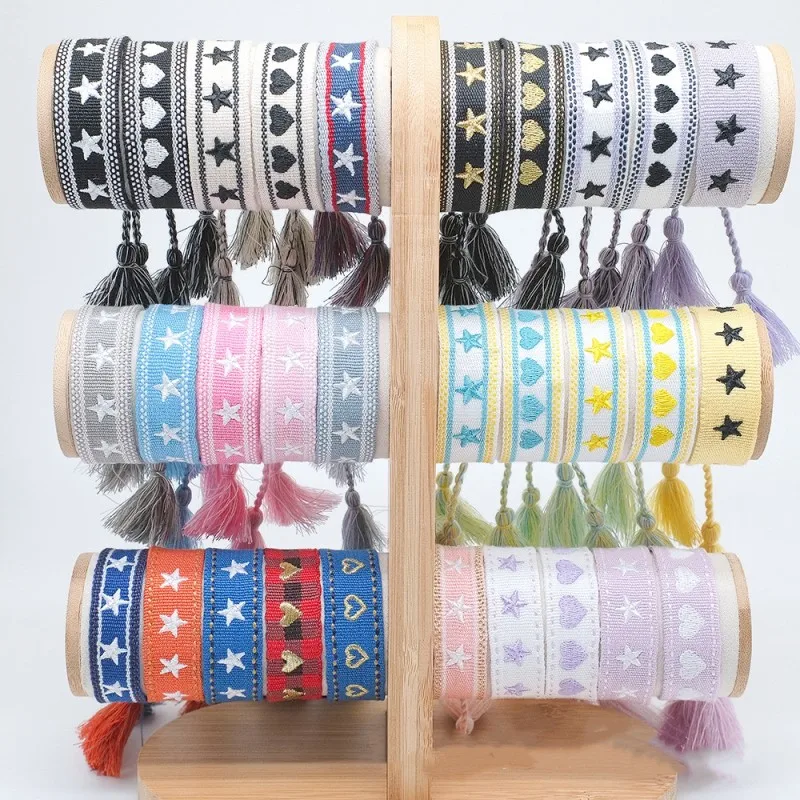 Ethnic Fashion Logo - Pulsera con Logo de estrella bordado