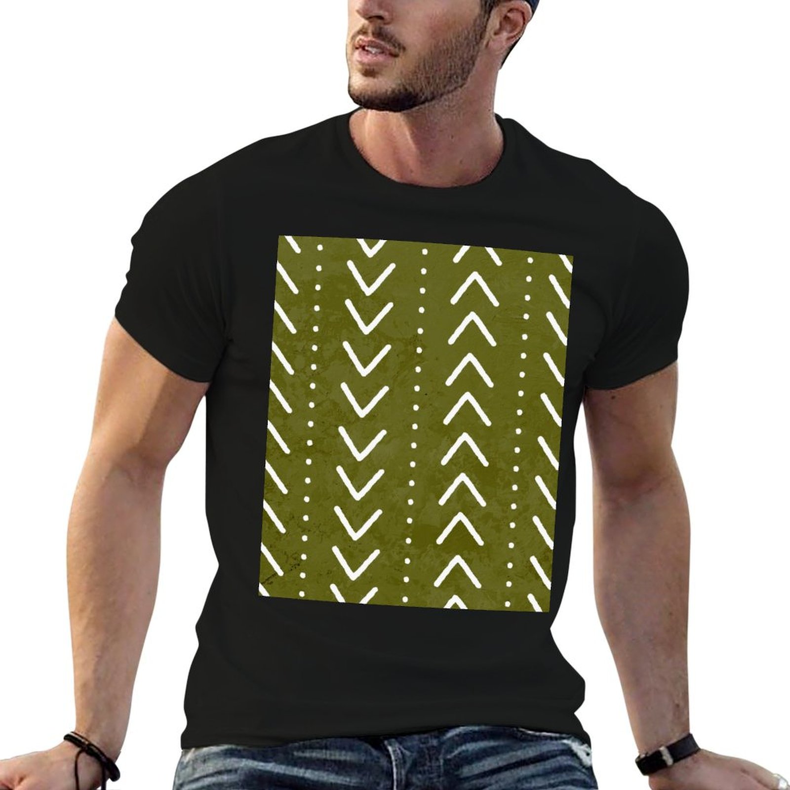 Mudcloth Print Top - Camiseta con estampado de flechas en