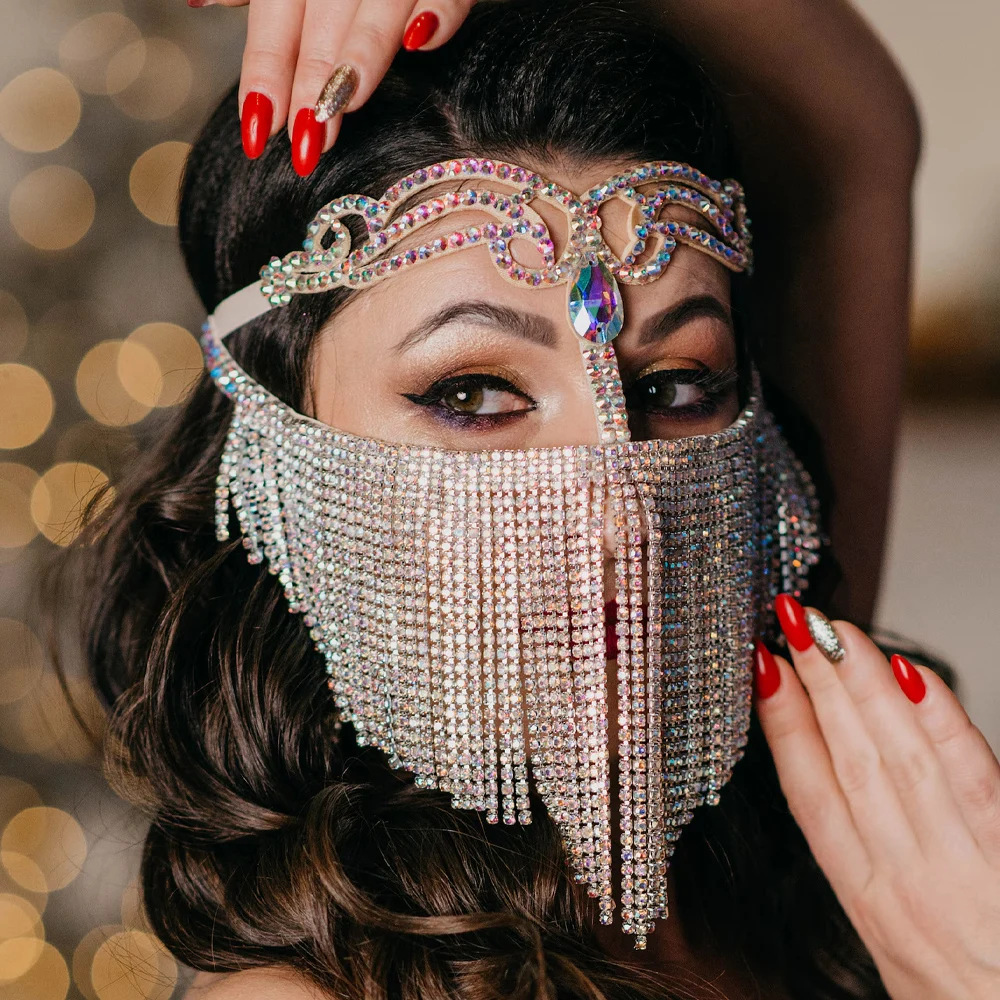 Ethnic Fashion Jewellery - Exótica Cadena Facial Boho con Borlas,