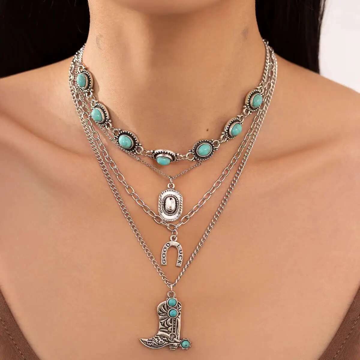 Ethnic Fashion Trends 2025 - Ingemark 4 unids/set étnico collar de