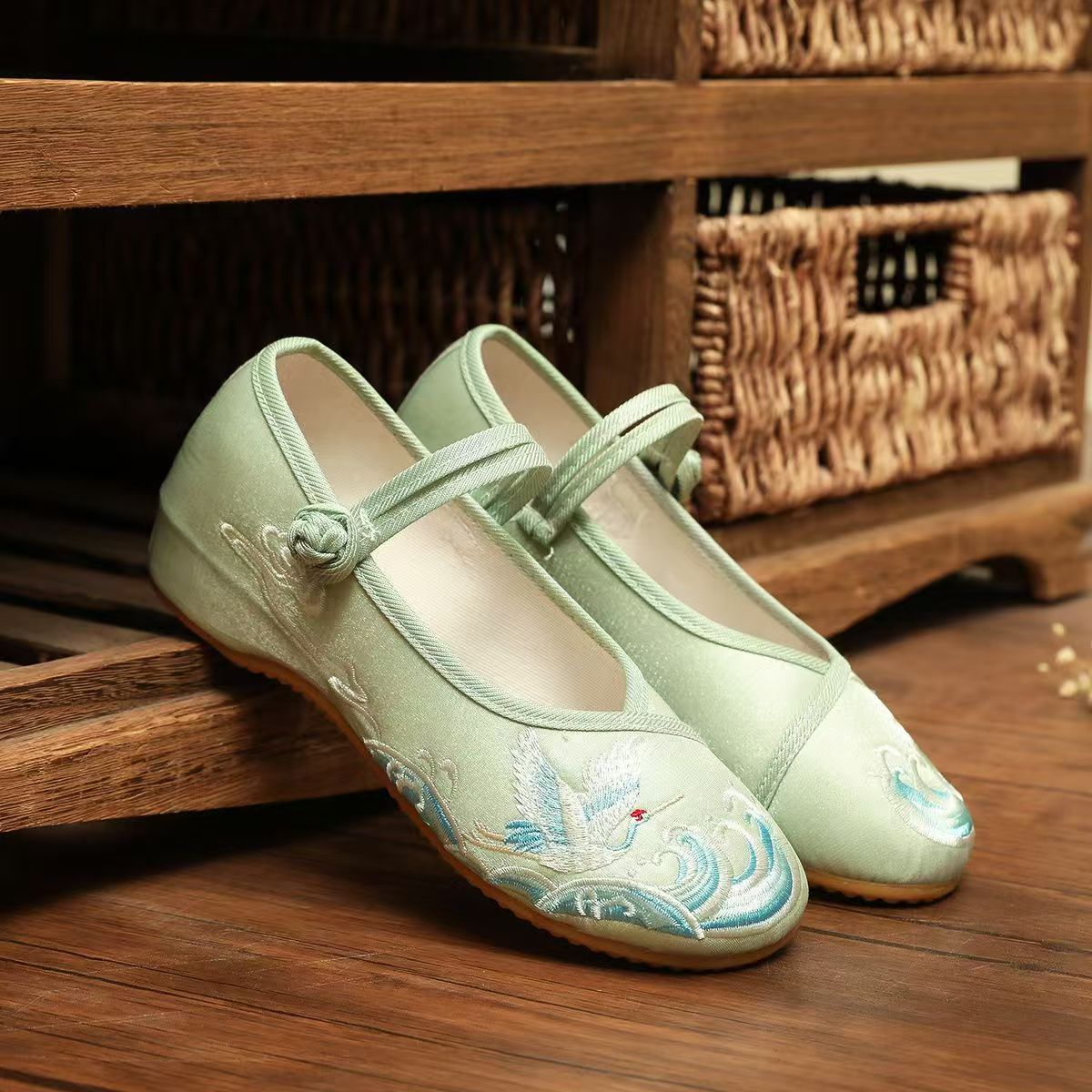 Ethnic Fabric - Zapatos de suela plana para mujer,