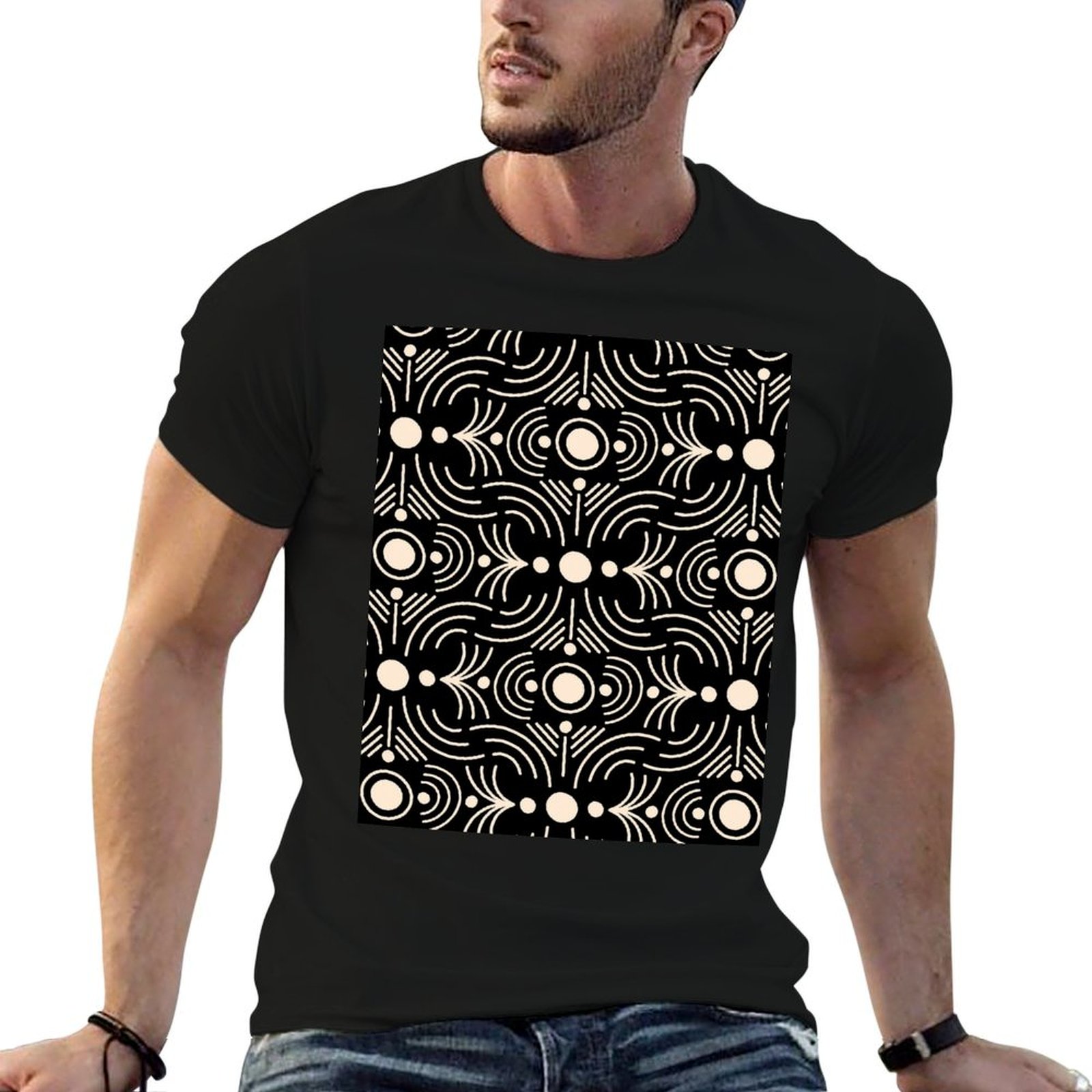 Mudcloth Print Top - Camiseta Boho Mud Cloth - Diseño