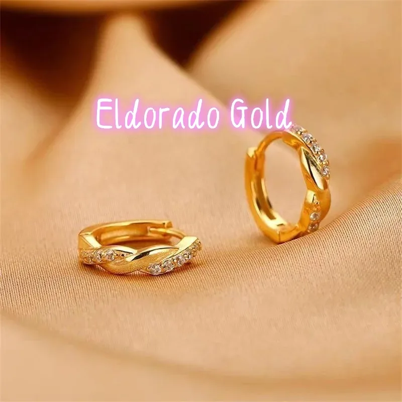 Ethnic Fashion Trends 2025 - Pendientes de Oro Eldorado 2025, Oro