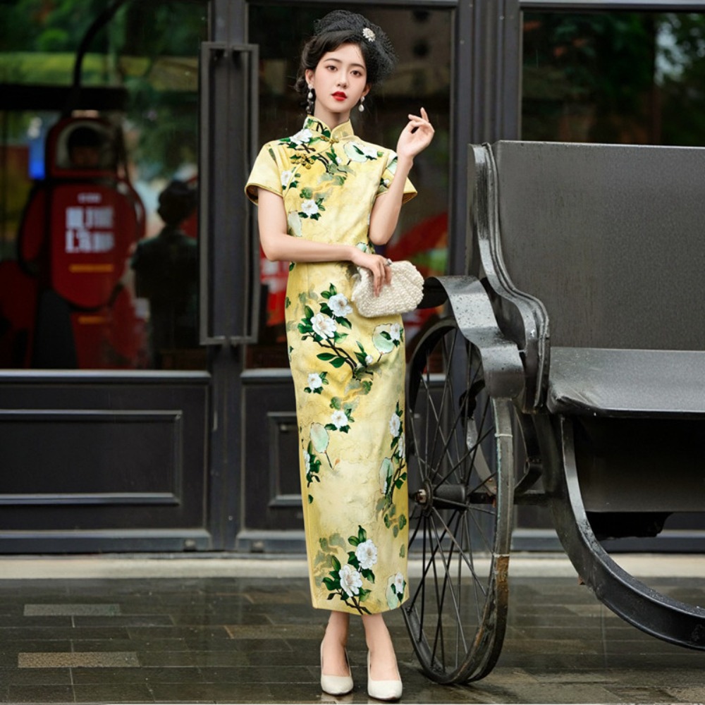 Ethnic Fashion Wear - Vestido Qipao para Mujer, Ropa de