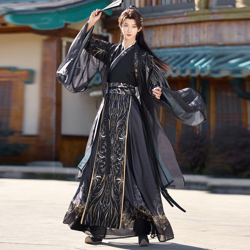 Hanfu Masculino con Estampado  - Ethnic Fashion Wear reseña y precio