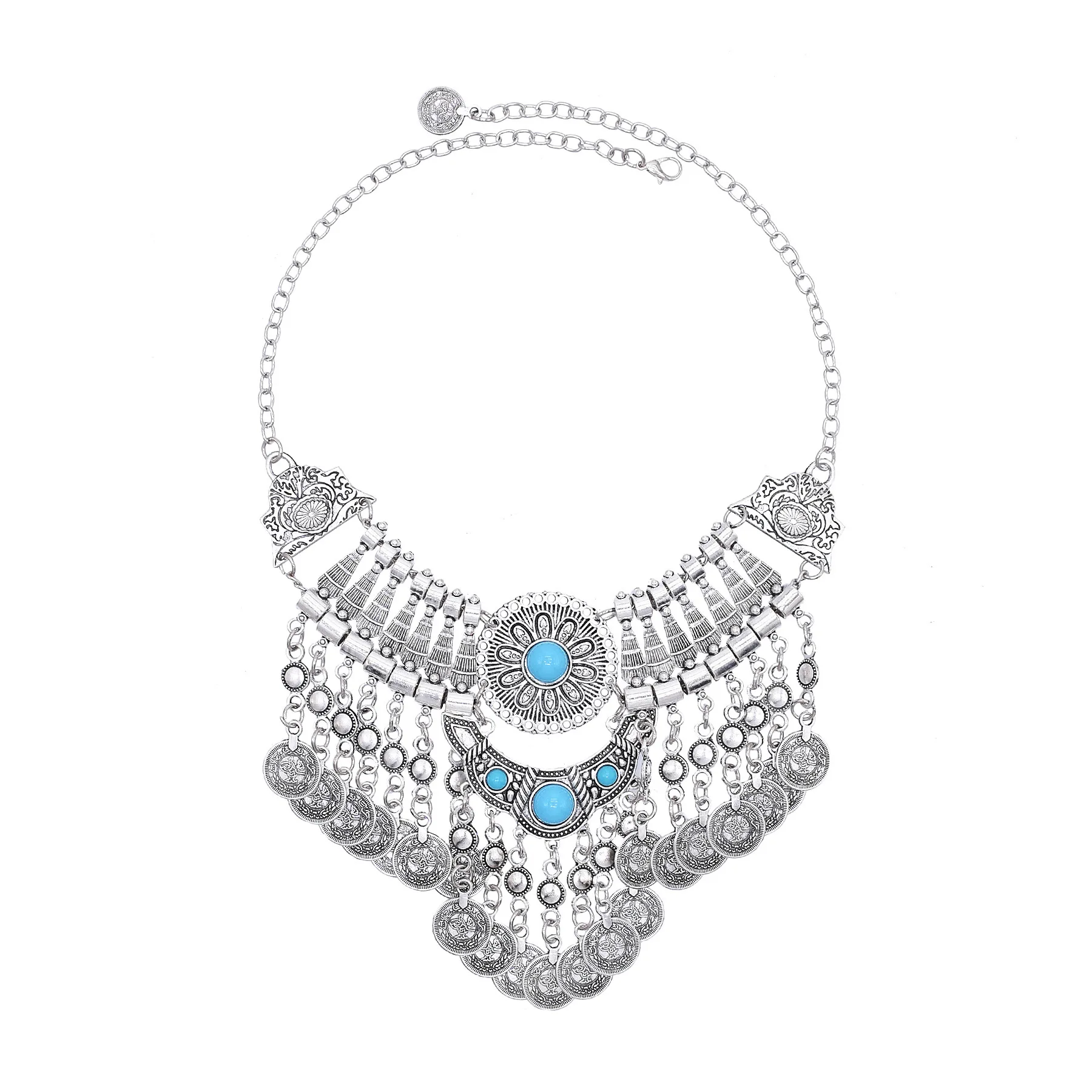 Collar con pechera de monedas  - Ethnic Fashion Pakistan reseña y precio