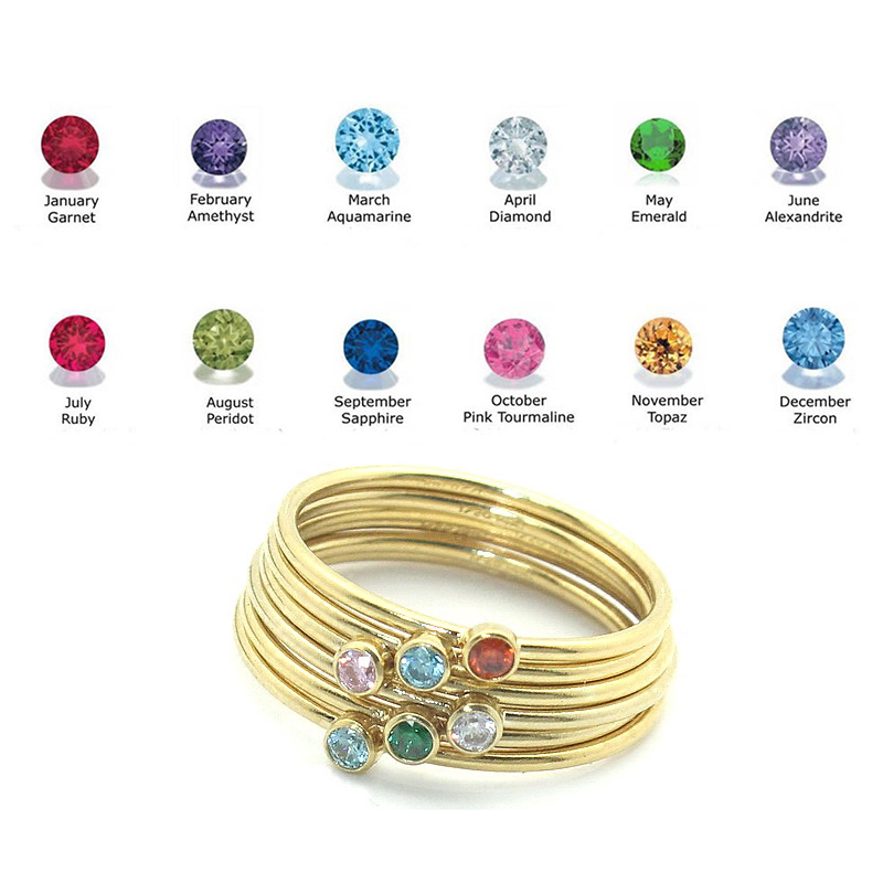 Anillo de piedra natal para Mu - Ethnic Fashion Jewellery reseña y precio