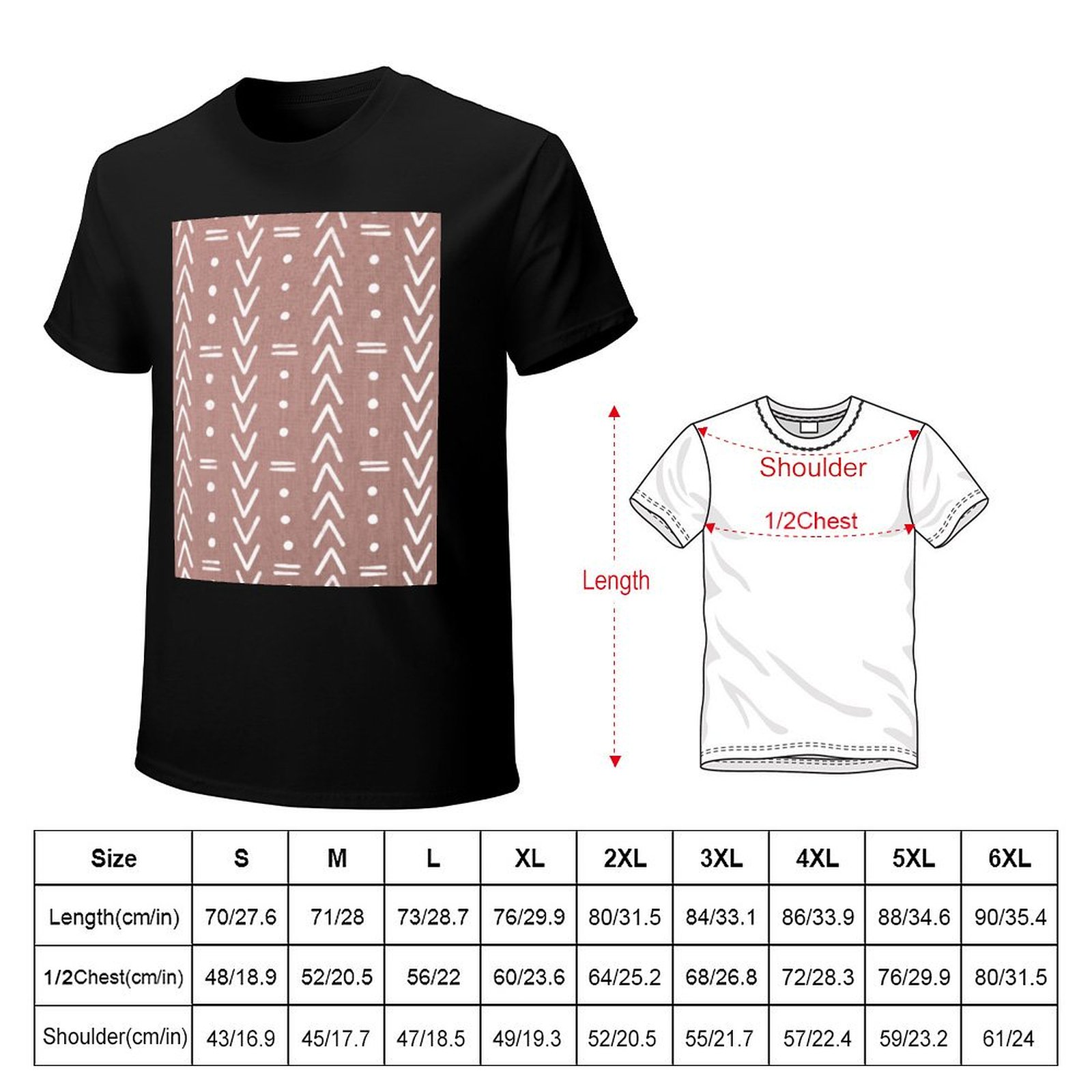 Camiseta Mudcloth con formas g - Mudcloth Print Top reseña y precio