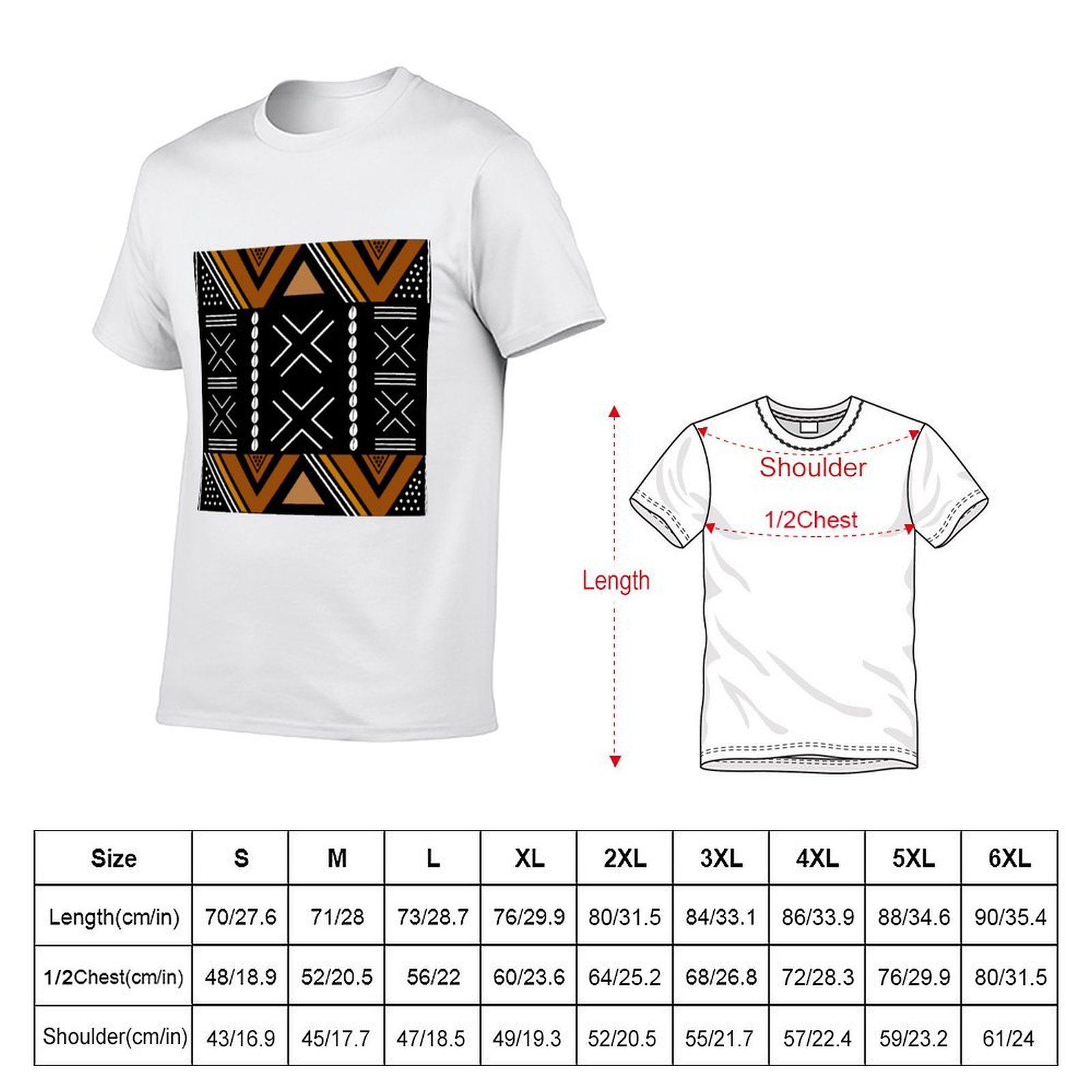 Camiseta con diseño de tela af - Mudcloth Print Top reseña y precio