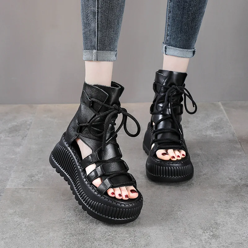 Botines étnicos de cuero genui - Ethnic Fashion For Women reseña y precio