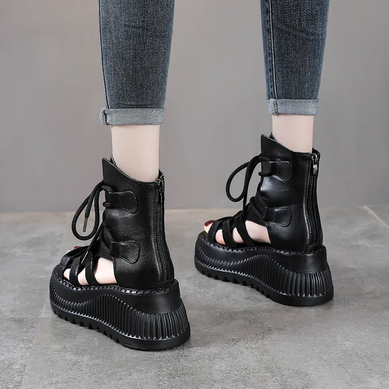 Botines étnicos de cuero genui - Ethnic Fashion For Women reseña y precio