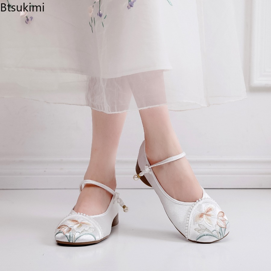 Zapatos de Mujer con Tacón Baj - Ethnic Fabric reseña y precio