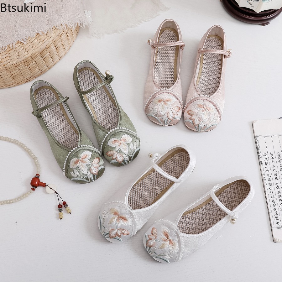 Zapatos de Mujer con Tacón Baj - Ethnic Fabric reseña y precio