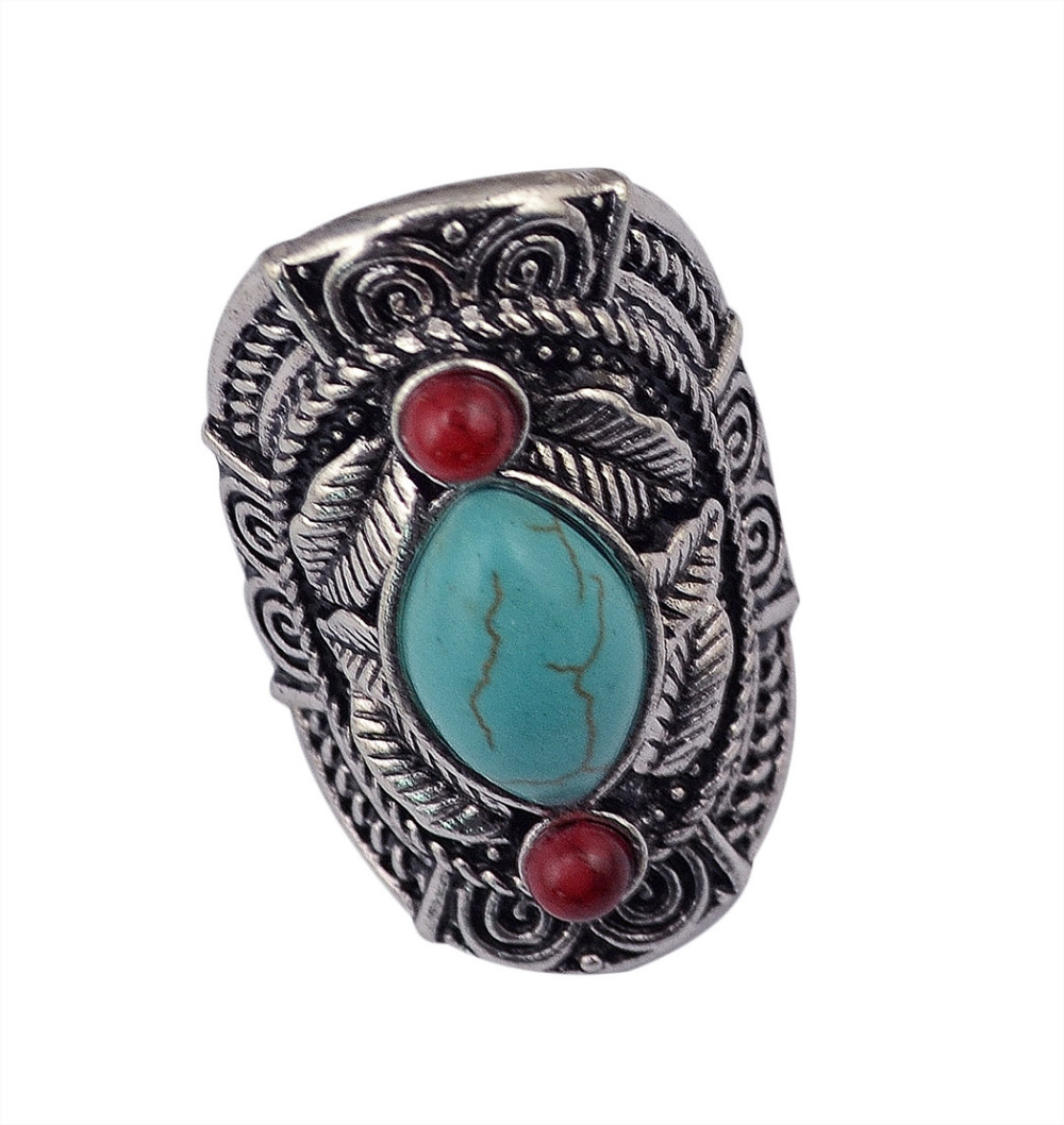 Anillos de turquesa tibetanos  - Ethnic Fashion Pakistan reseña y precio
