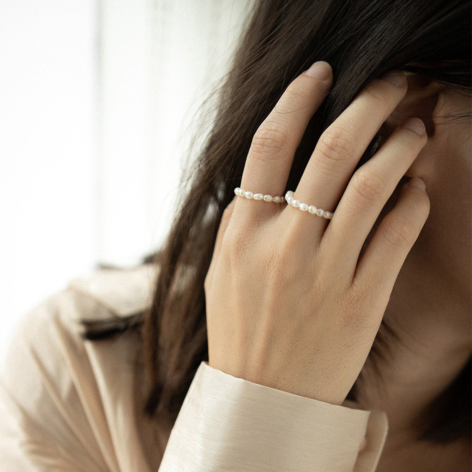 Amaiyllis-Anillo elástico de p - Ethnic Fashion Jewellery reseña y precio
