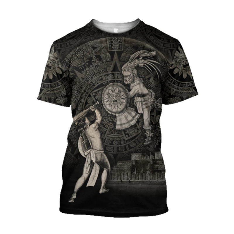 Camiseta Retro Étnica Azteca d - Men'S Ethnic Fashion Trends reseña y precio