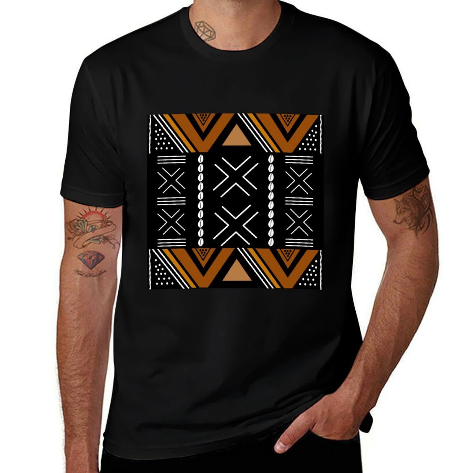 Camiseta con diseño de tela af - Mudcloth Print Top reseña y precio