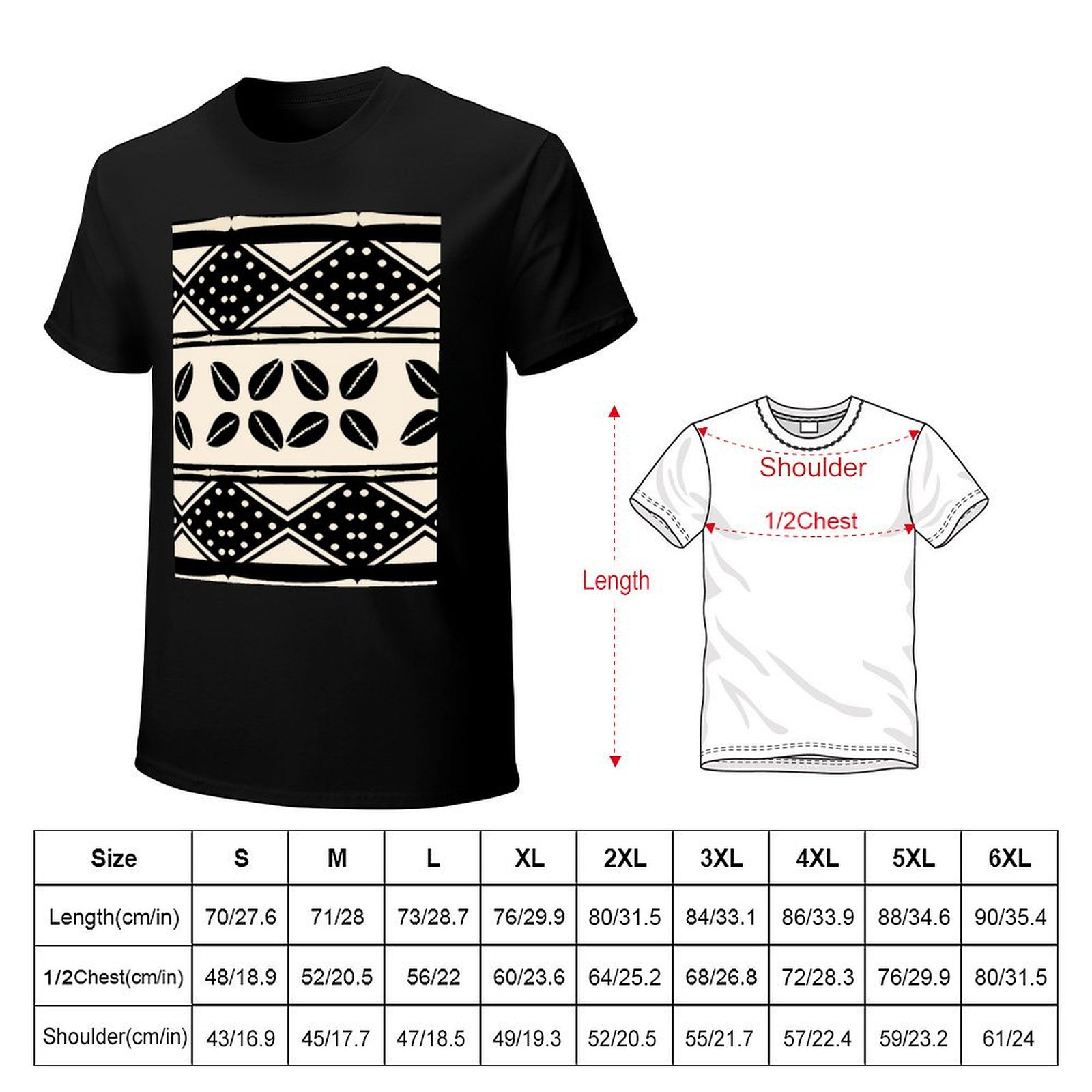 Camiseta con diseño abstracto  - Mudcloth Print Top reseña y precio