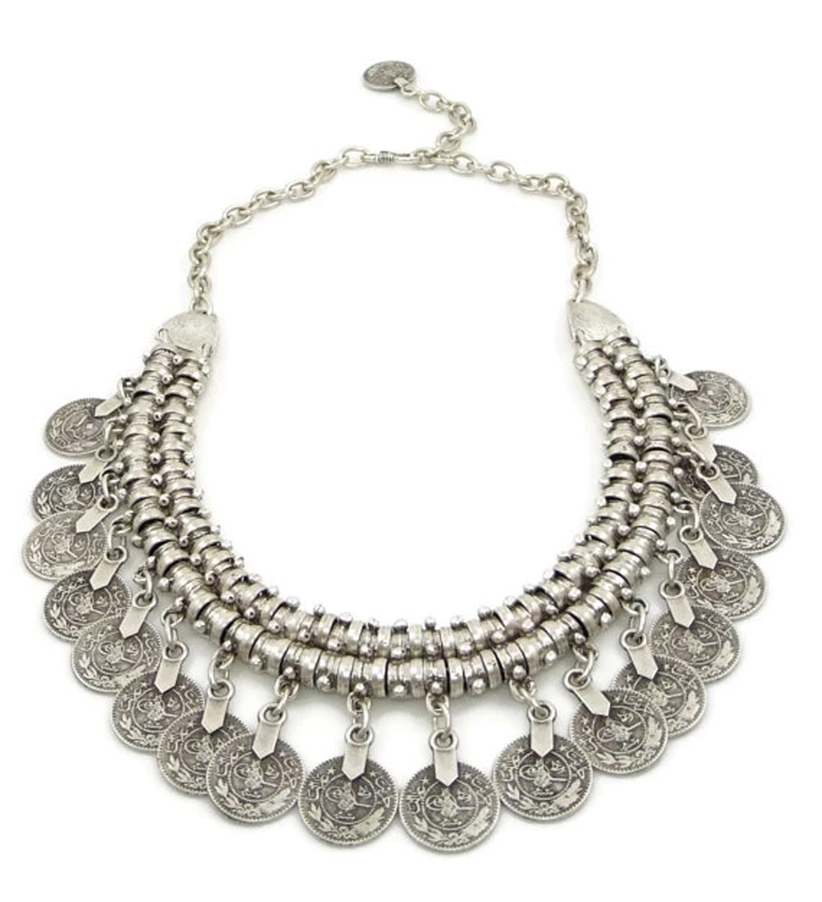 Gargantilla de moneda Vintage  - Ethnic Fashion Pakistan reseña y precio