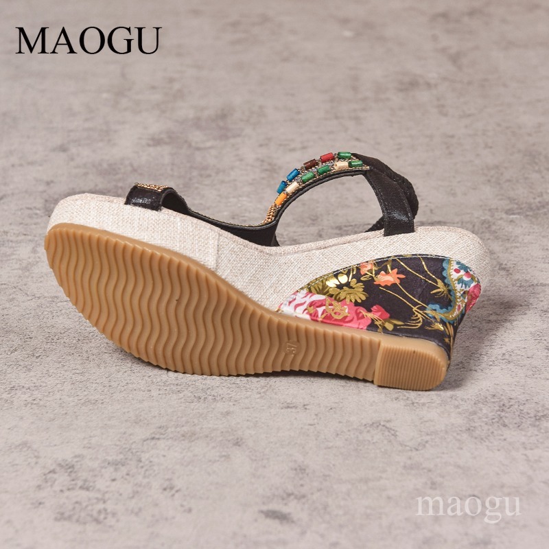 Sandalias de Plataforma con Cu - Ethnic Fashion For Women reseña y precio