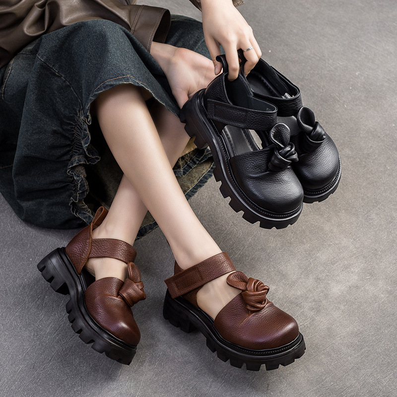 Zapatos de Plataforma con Nudo - Ethnic Fashion For Women reseña y precio