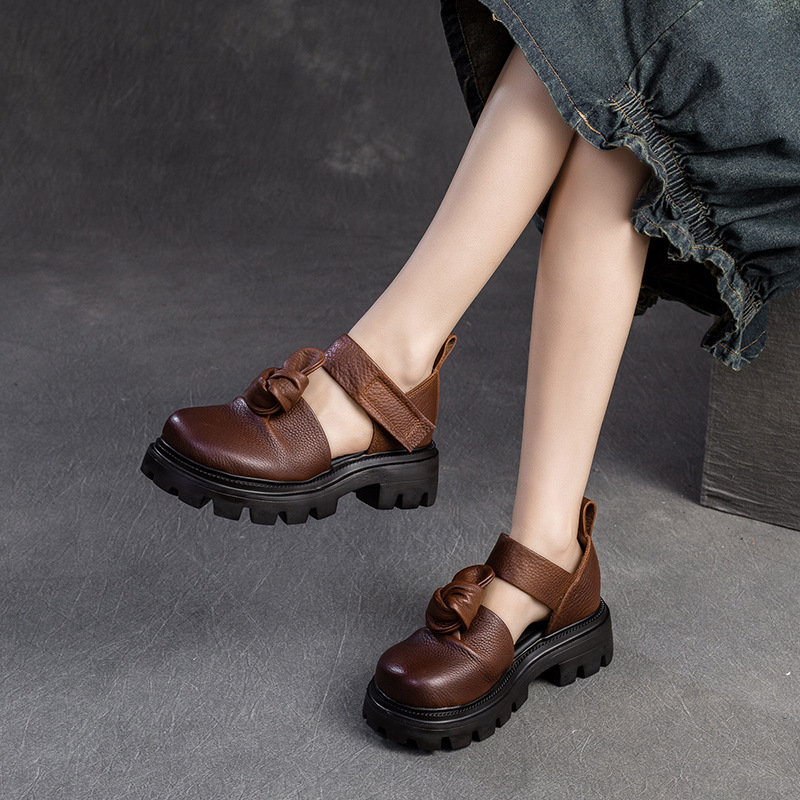 Zapatos de Plataforma con Nudo - Ethnic Fashion For Women reseña y precio