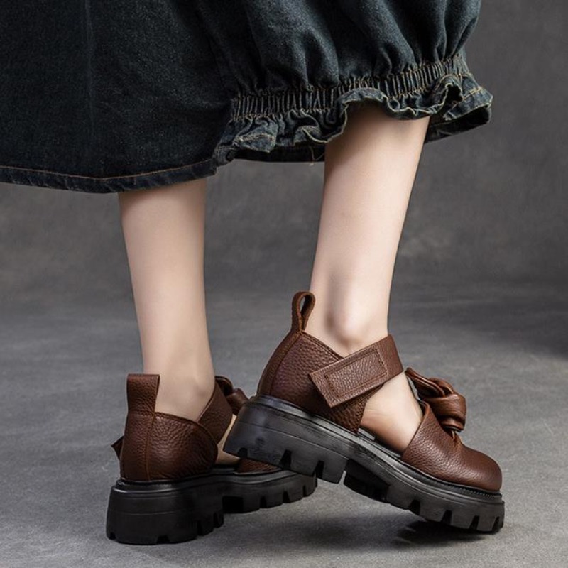 Zapatos de Plataforma con Nudo - Ethnic Fashion For Women reseña y precio