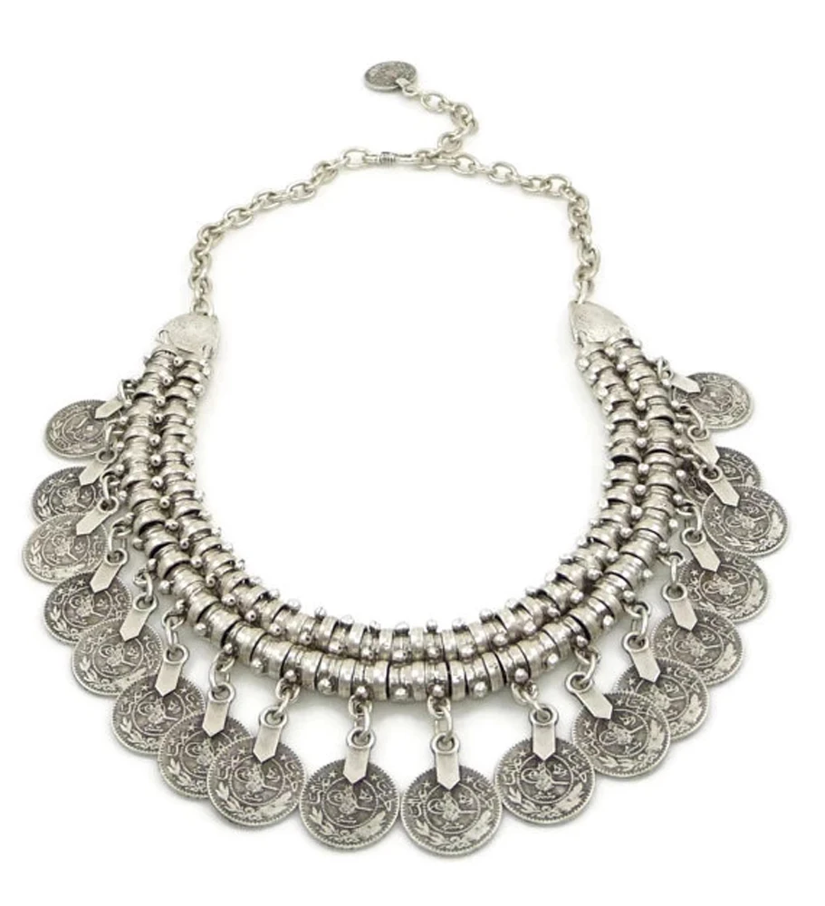 Gargantilla de moneda Vintage  - Ethnic Fashion Pakistan reseña y precio