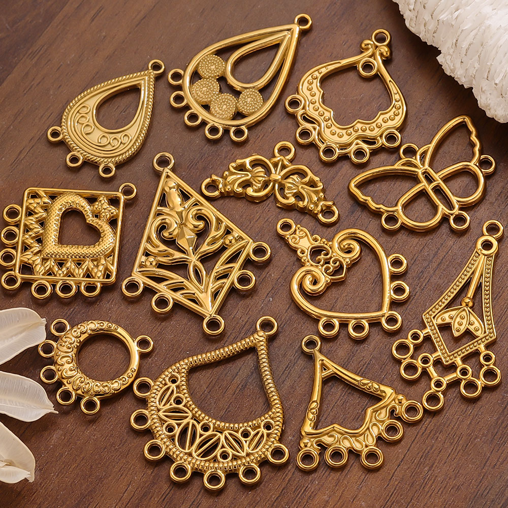 5 piezas de conectores de acer - Ethnic Fashion Jewellery reseña y precio