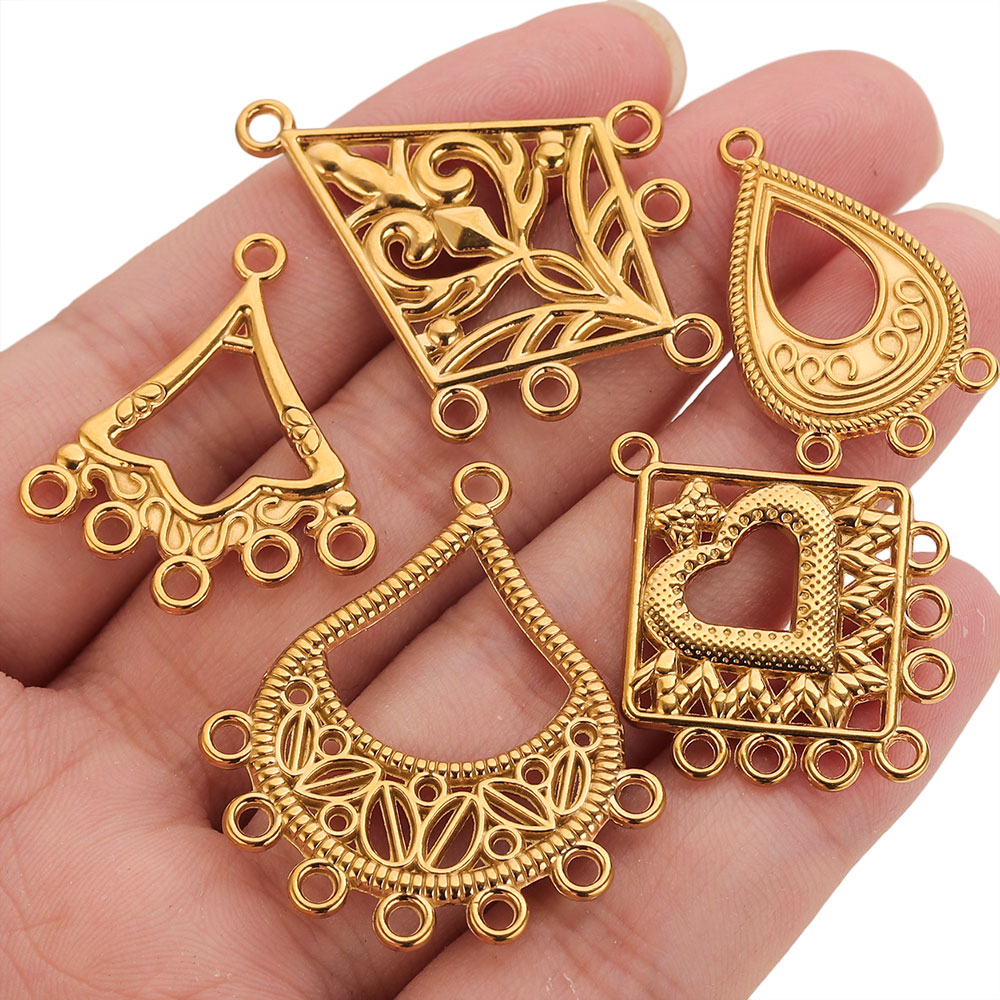 5 piezas de conectores de acer - Ethnic Fashion Jewellery reseña y precio