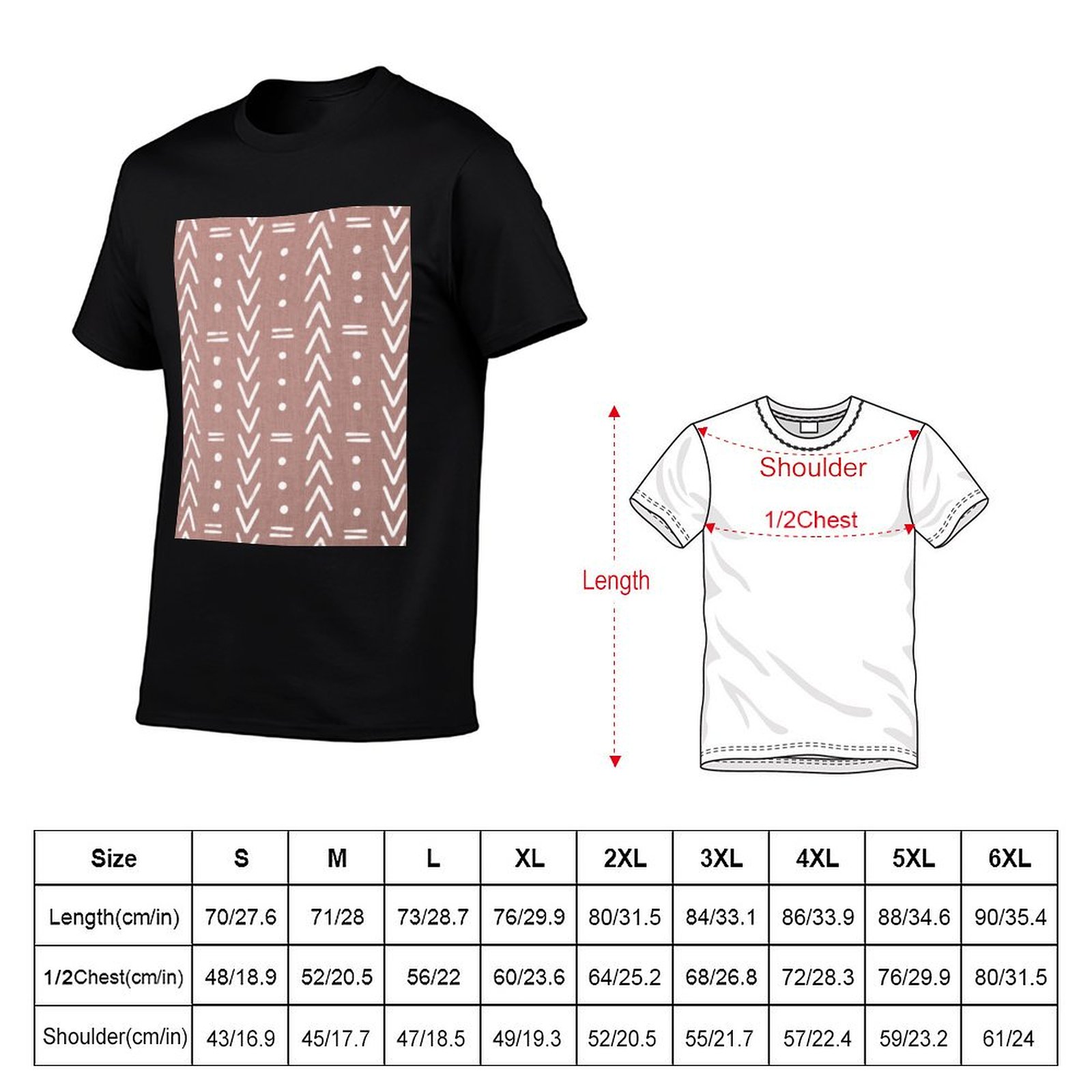 Camiseta con estampado de arte - Mudcloth Print Top reseña y precio