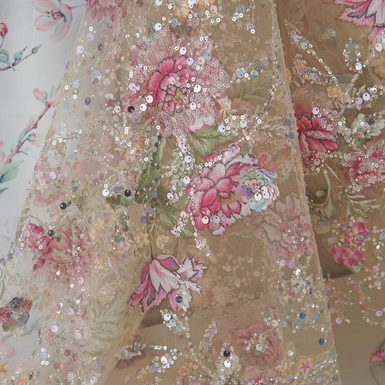 Tela de encaje de lujo con cue - Ethnic Fabric reseña y precio