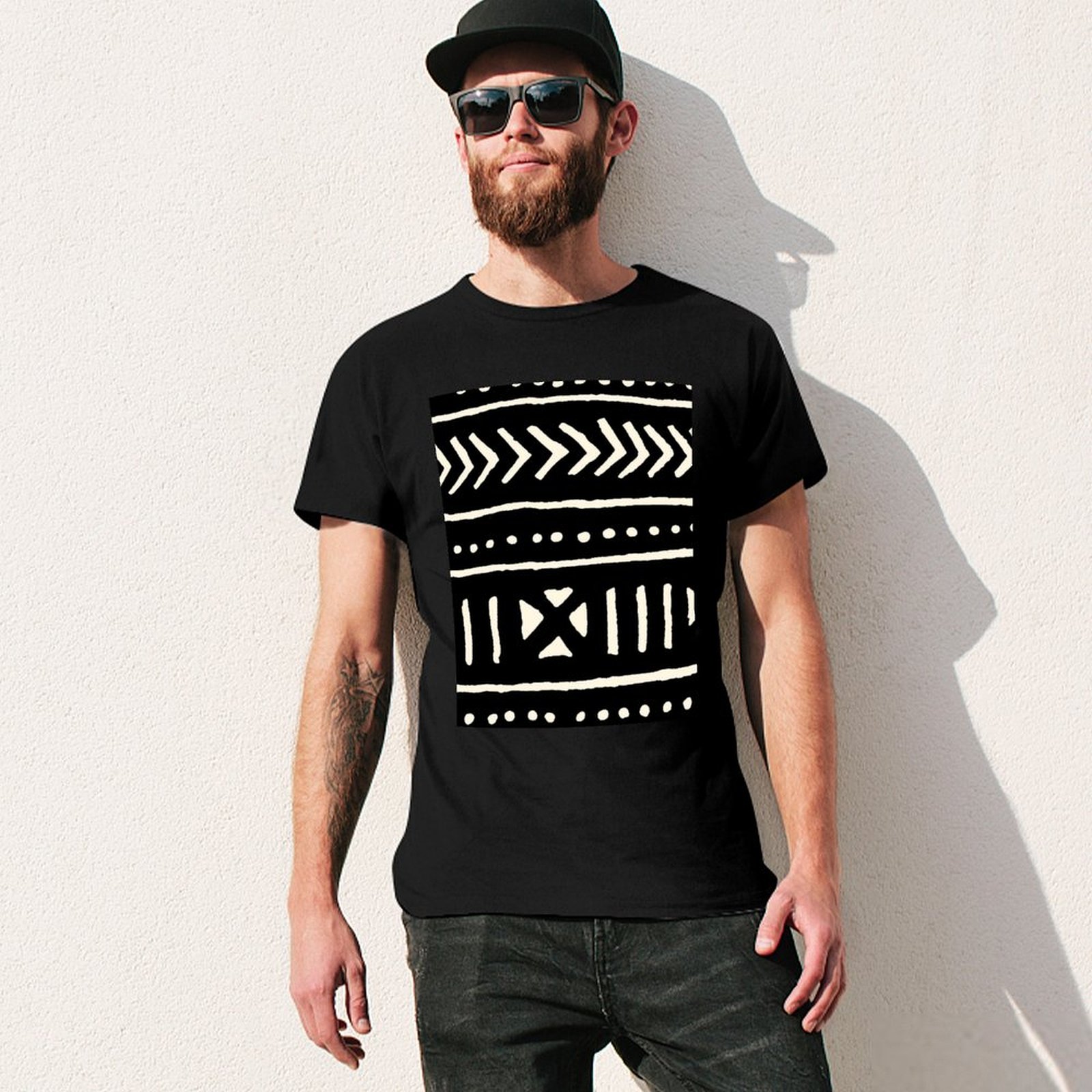 Camiseta de tela africana en b - Mudcloth Print Top reseña y precio