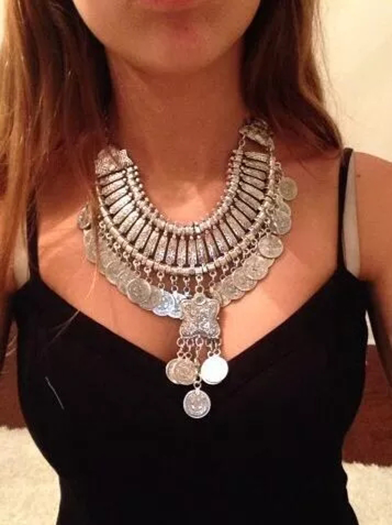 Conjunto de Gargantilla y pend - Ethnic Fashion Pakistan reseña y precio