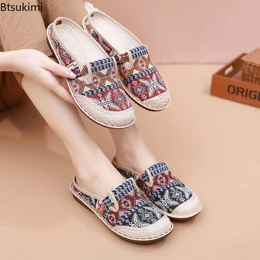 Zapatos Planos de Malla Transp - Ethnic Fabric reseña y precio