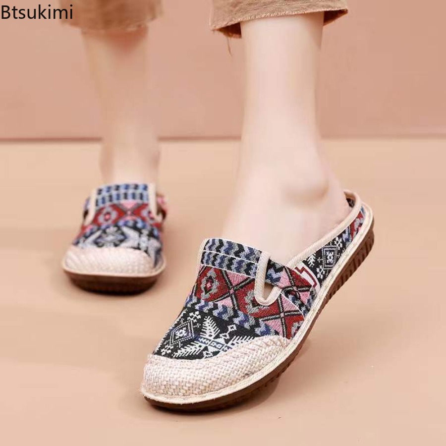 Zapatos Planos de Malla Transp - Ethnic Fabric reseña y precio