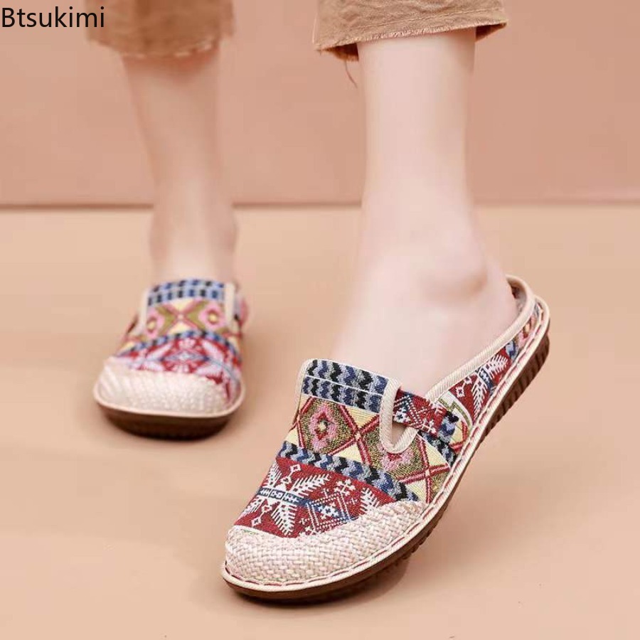 Zapatos Planos de Malla Transp - Ethnic Fabric reseña y precio
