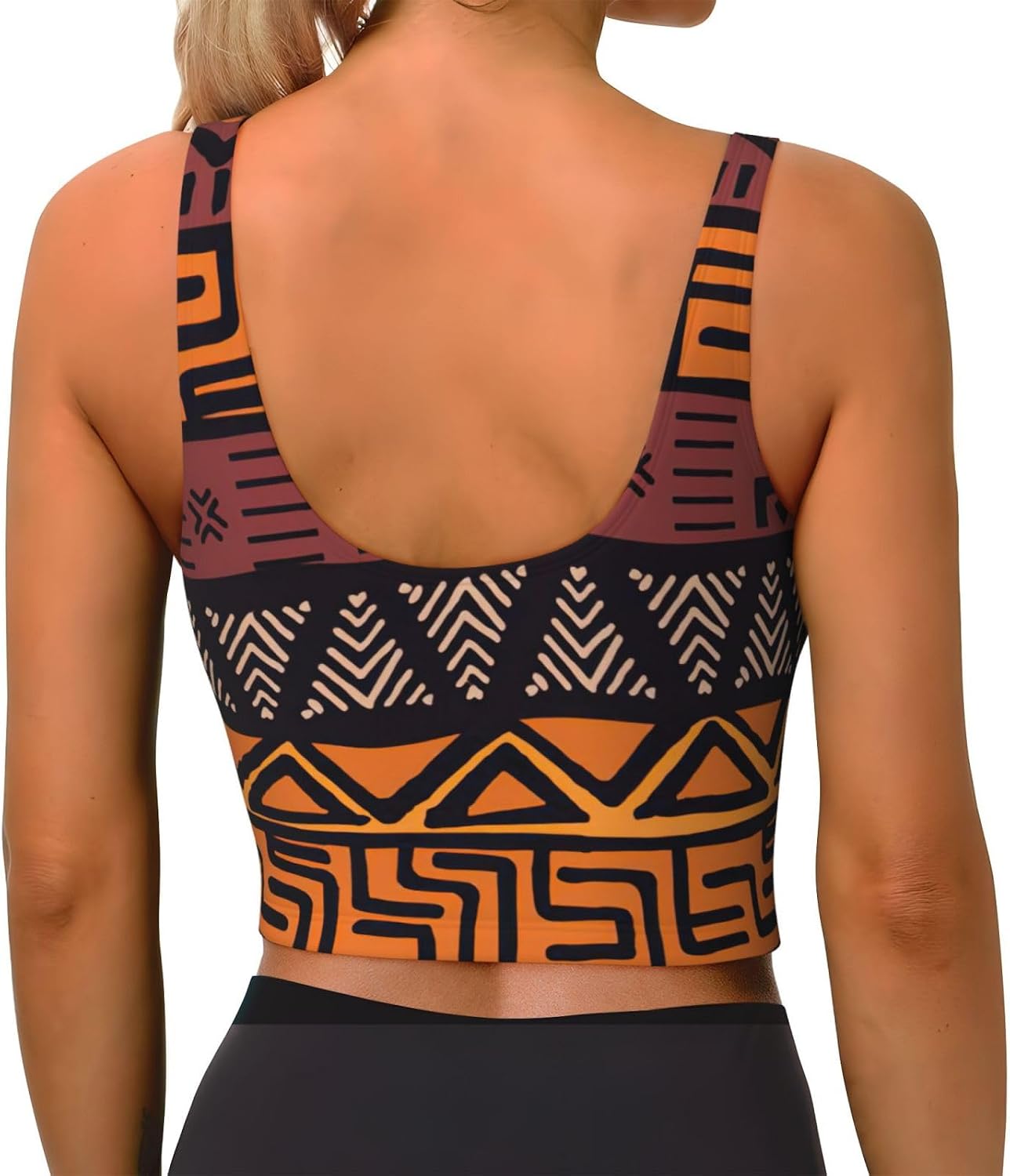 Sujetador deportivo con tirant - Mudcloth Print Top reseña y precio