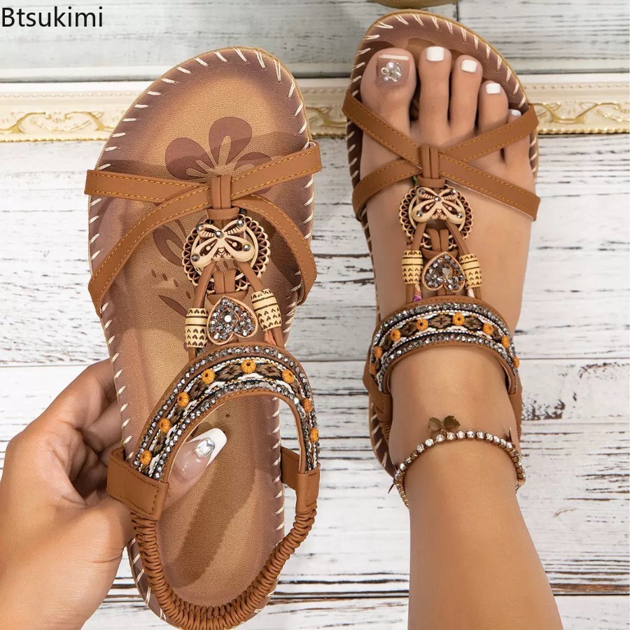 Sandalias Bohemias para Mujer, - Ethnic Fashion For Women reseña y precio