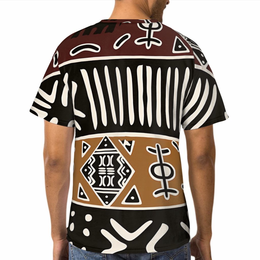 Camiseta con estampado 3D de e - Mudcloth Print Top reseña y precio