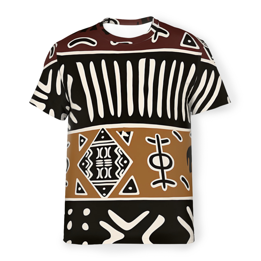 Camiseta con estampado 3D de e - Mudcloth Print Top reseña y precio