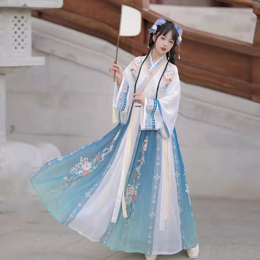Hanfu-vestido tradicional chin - Ethnic Fashion Wear reseña y precio