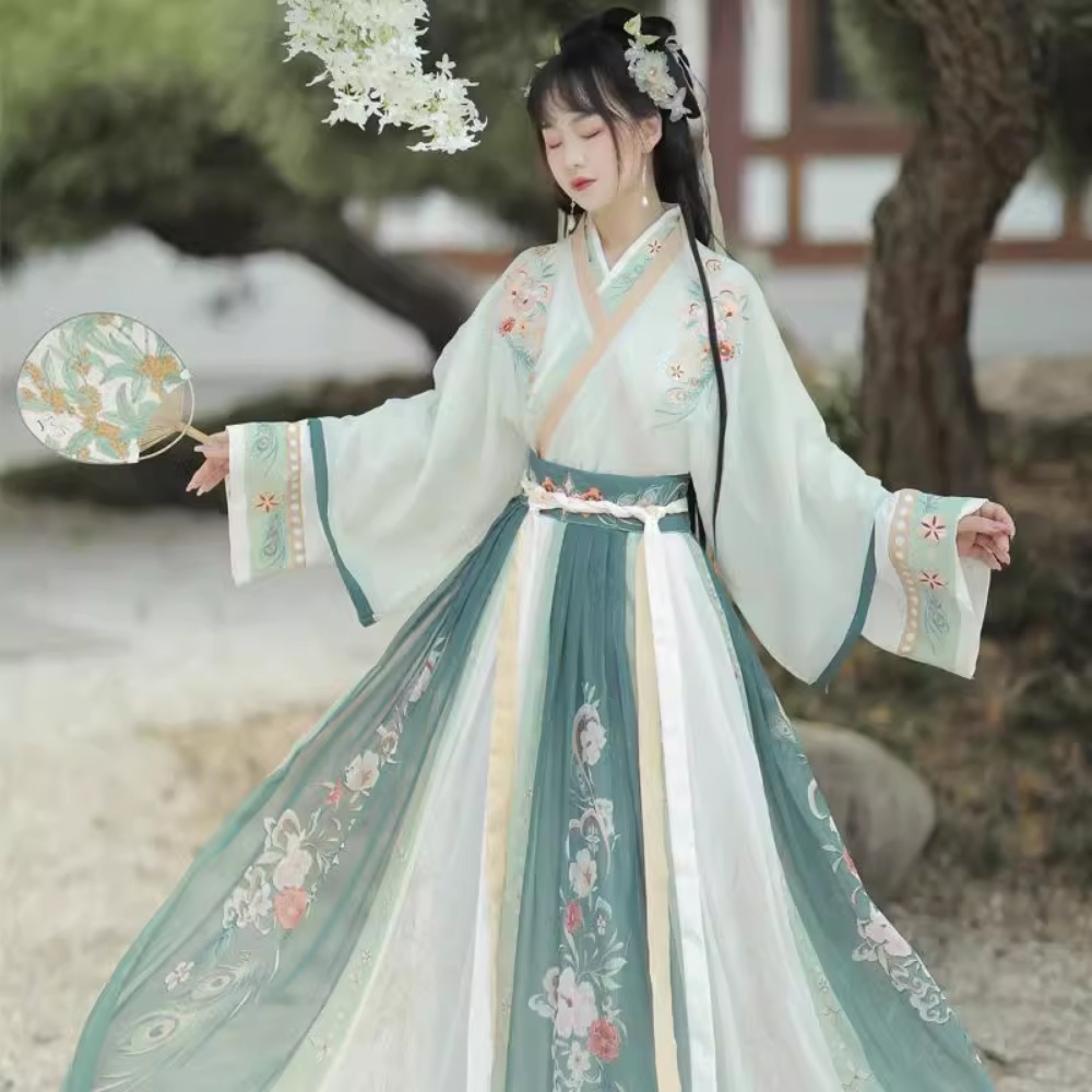 Hanfu-vestido tradicional chin - Ethnic Fashion Wear reseña y precio